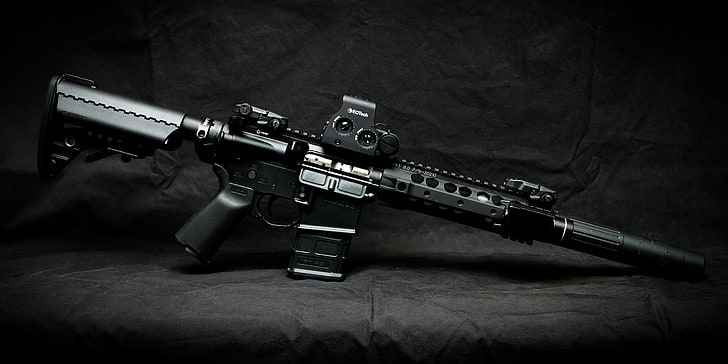 AR-15, black rifle, assault rifle