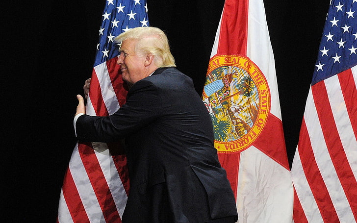 Donald Trump The 45th President Of USA Wallpaper 1.., flag, patriotism, HD wallpaper