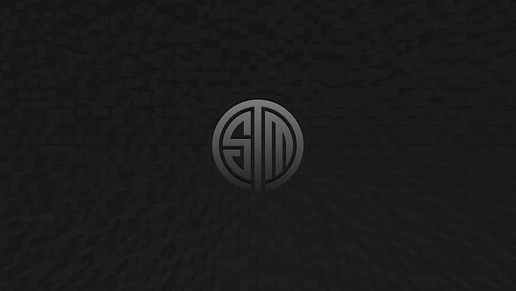 round gray logo, Team Solomid, League of Legends, e-sports, indoors, HD wallpaper