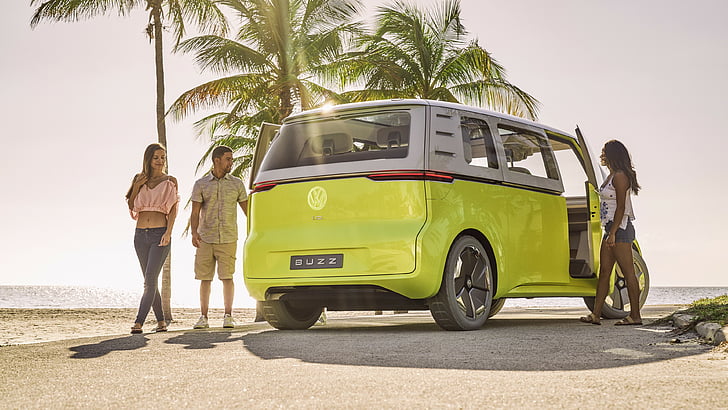 Volkswagen ID Buzz, 2021 Cars, electric car, 4K