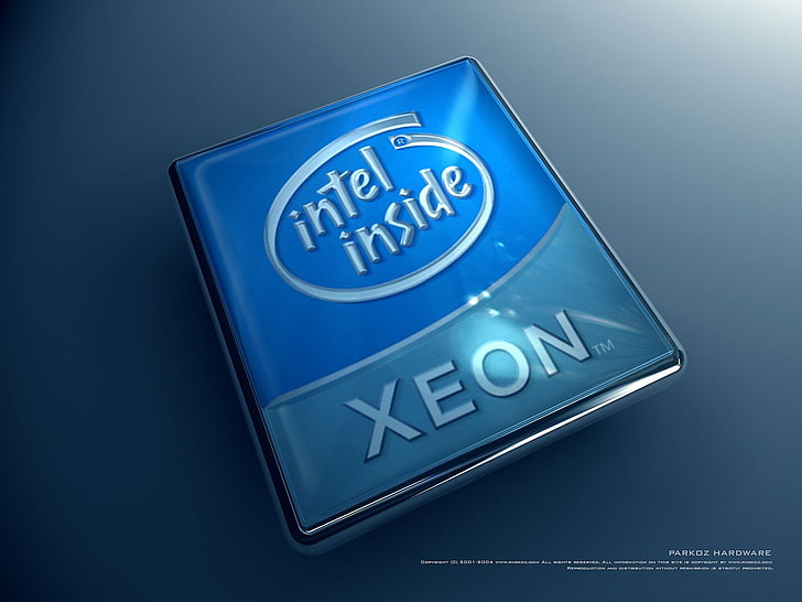 Hd Wallpaper Brands Companies Cpu Intel Logos Xeon Blue Communication Wallpaper Flare