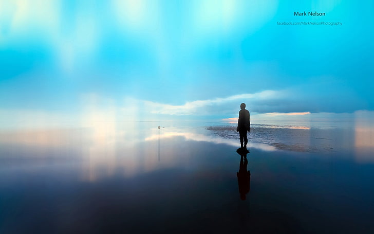 Another place-Mark Nelson Windows 10 Wallpaper, one person, water, HD wallpaper