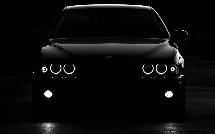 black car, BMW, BMW 5 Series, vehicle, mode of transportation, HD wallpaper