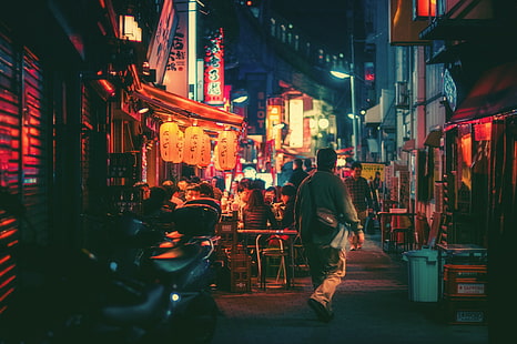 HD wallpaper: city, town, night, Japan | Wallpaper Flare