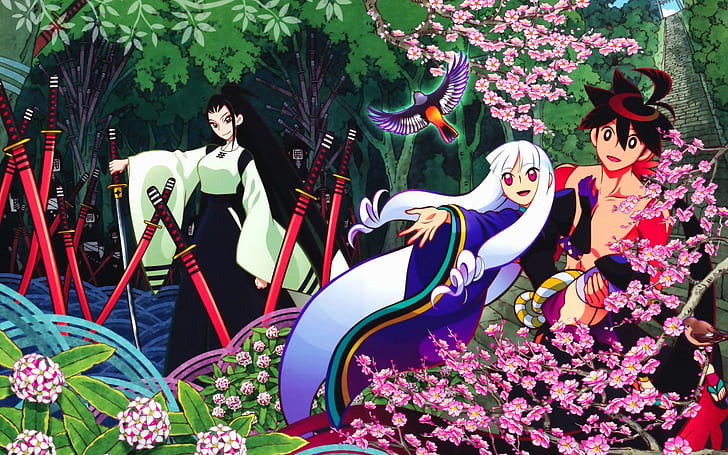 Katanagatari, Togame, Yasuri Shichika, anime, HD wallpaper