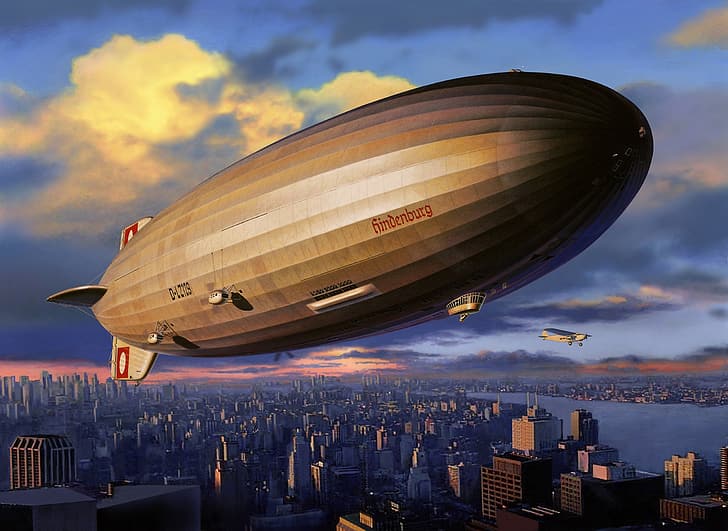 Germany, The airship, The Hindenburg, LZ 129