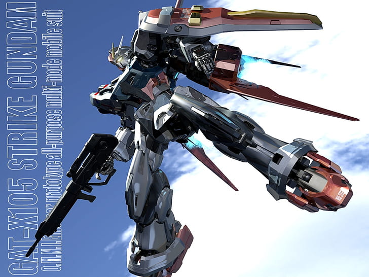 Hd Wallpaper Beam Rifle Gundam Aile Strike Gundam Anime Gundam Seed Hd Art Wallpaper Flare