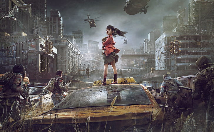 Apocalypse, survival game, Michael Black, Take back the city, HD wallpaper