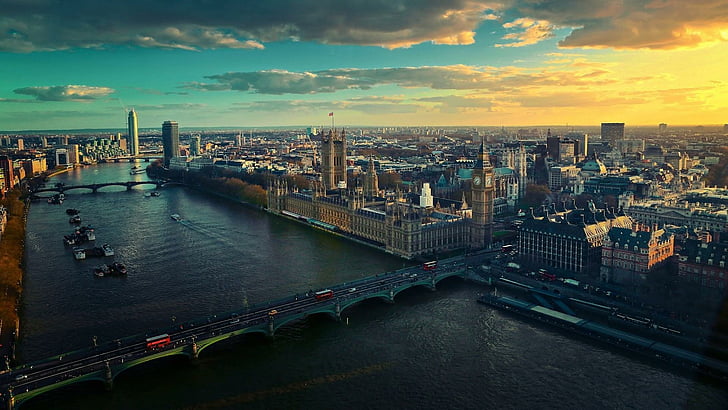 london, city, cityscape, metropolitan area, skyline, united kingdom, HD wallpaper