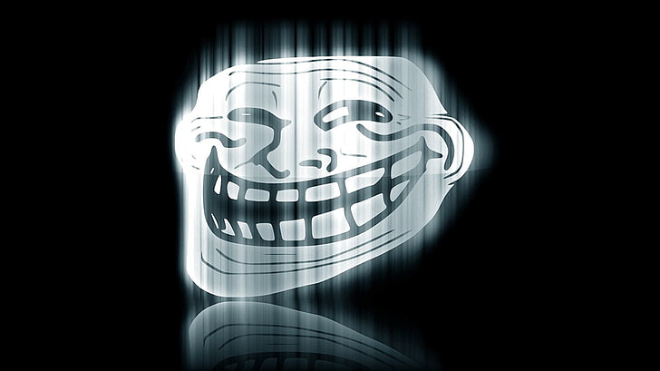 troll face, memes, indoors, no people, illuminated, architecture