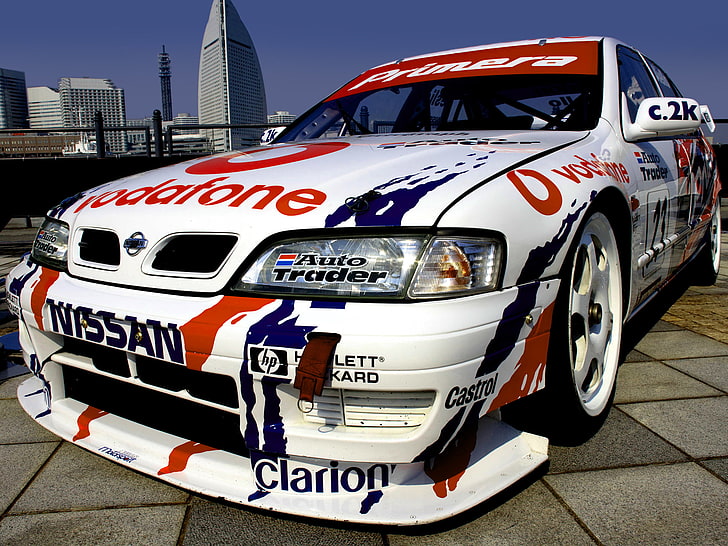 1997, btcc, g t, nissan, p11, primera, race, racing, HD wallpaper