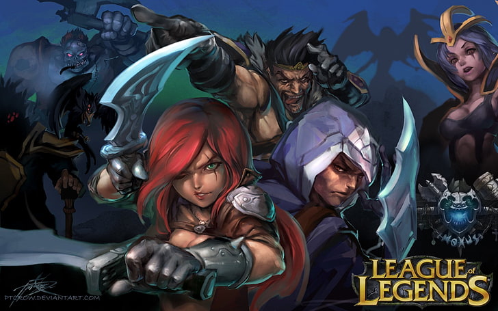 Video Game, League Of Legends, Draven (League Of Legends), Katarina (League Of Legends), HD wallpaper