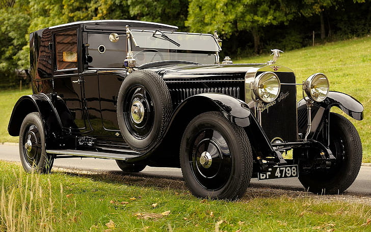 1924 Hispano-Suiza H6, black vehicle, cars, 1920x1200