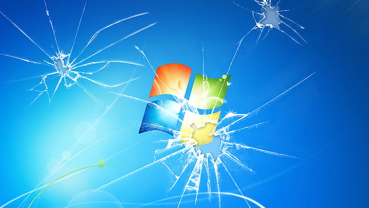 Broken Glass Windows, brand and logo, HD wallpaper