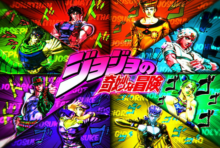 1) Jotaro Kujo [JoJo's Bizarre Adventure: Stardust Crusaders] (2250x4000):  Animewallpaper