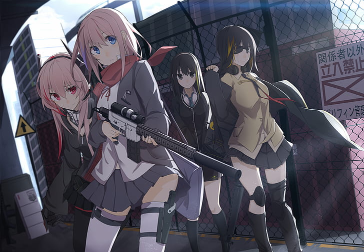 gun, anime, Girls_Frontline, girls with guns, Girls Frontline