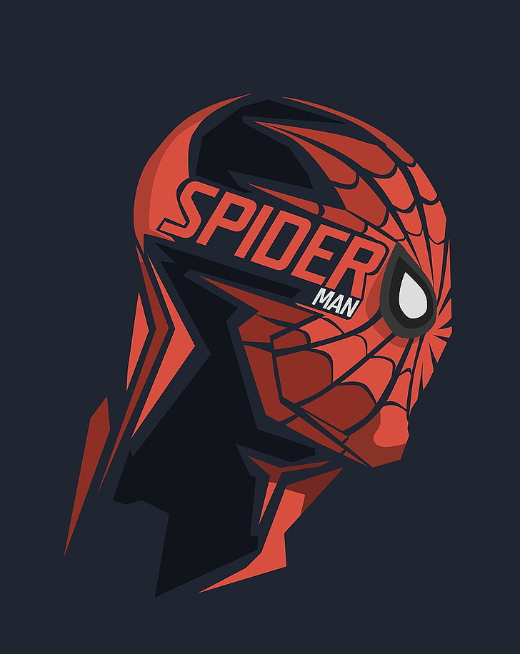 Spider-Man digital wallpaper, Marvel Heroes, Marvel Comics, blue background