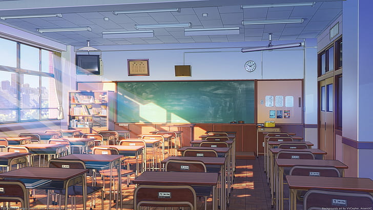 Anime classroom 1080P, 2K, 4K, 5K HD wallpapers free download