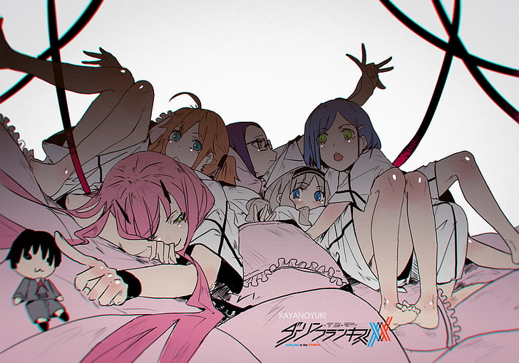 Darling in the FranXX, anime girls, Zero Two (Darling in the FranXX), HD wallpaper