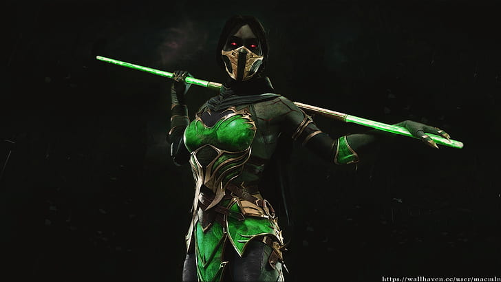 green outfit, Jade (Mortal Kombat), mk11, evil, women, HD wallpaper