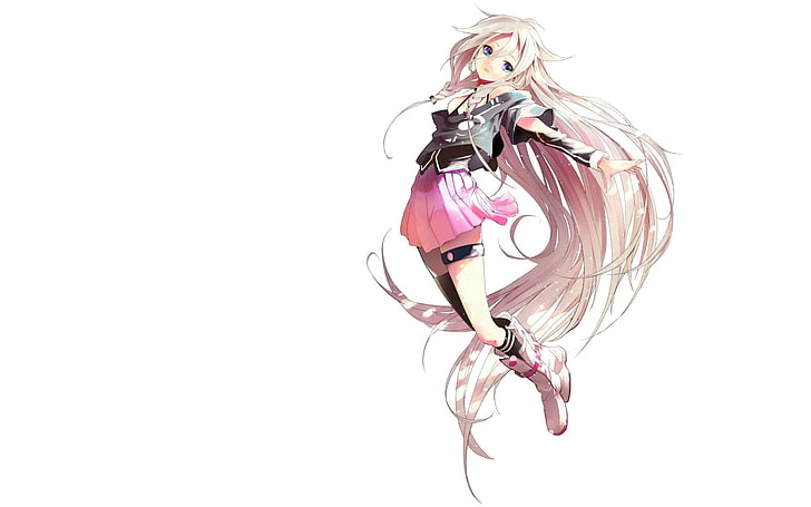 anime girl  desktop backgrounds for winter, white background