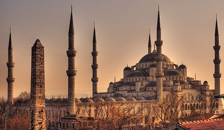 Islam, Istanbul, Sultanahmet, mosque, architecture, built structure, HD wallpaper