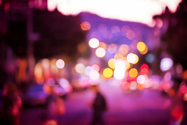 Bokeh photography of street, Drift, California  Mission, Mission District  San Francisco, HD wallpaper