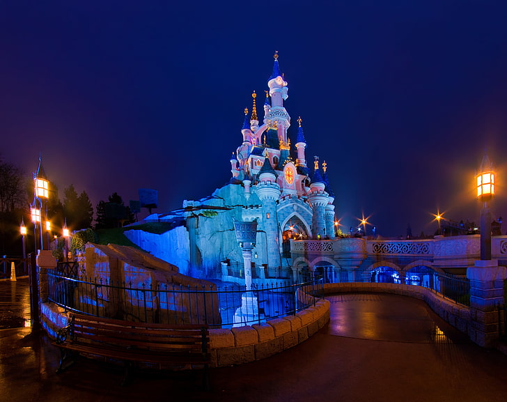 The Castle of The Beauty Sleeping in the Wood, Cinderella's castle, HD wallpaper