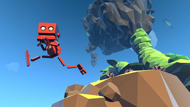 illustration of red robot, Grow Home, 5k, 4k wallpaper, Best Adventure Games 2015