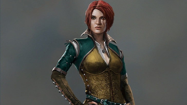 red haired female character wallpaper, Triss Merigold, The Witcher 3: Wild Hunt, HD wallpaper
