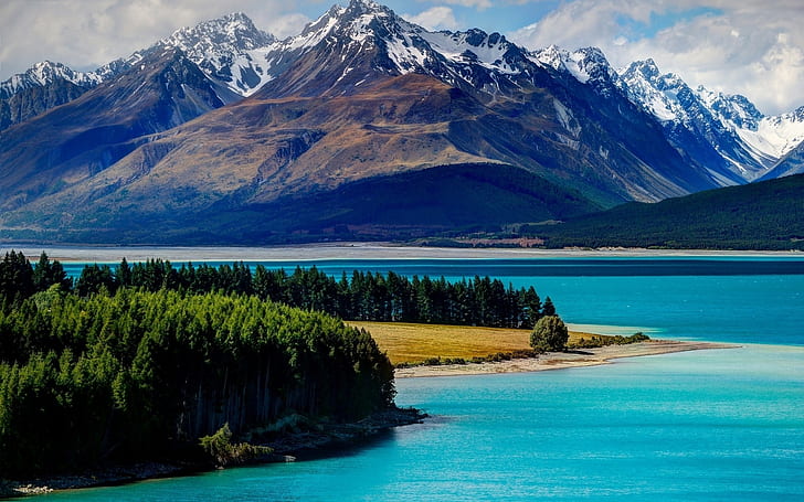 Lake Tekapo New Zealand, landscape, HD wallpaper