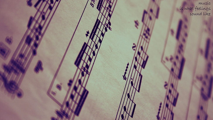 musical note arrangement, musical notes, selective focus, no people