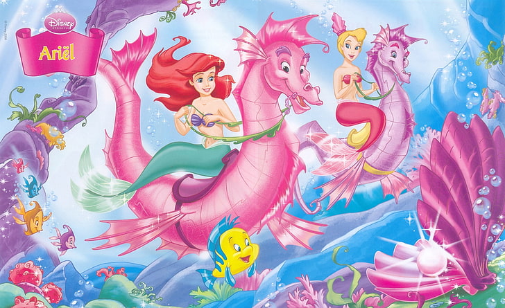 Ariel, Disney Princess Ariel digital wallpaper, Cartoons, Old Disney, HD wallpaper