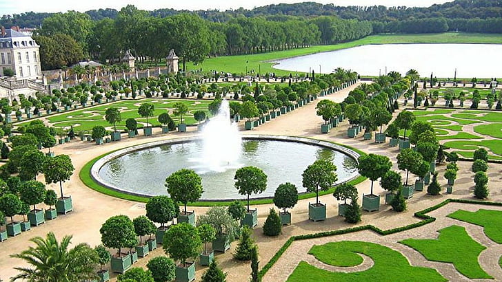 building, chateau, fountain, france, french, garden, palace