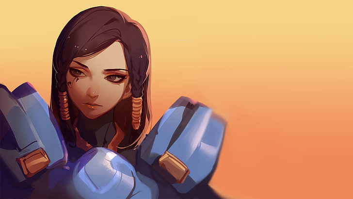 Overwatch character illustration, video game characters, Pharah (Overwatch), HD wallpaper