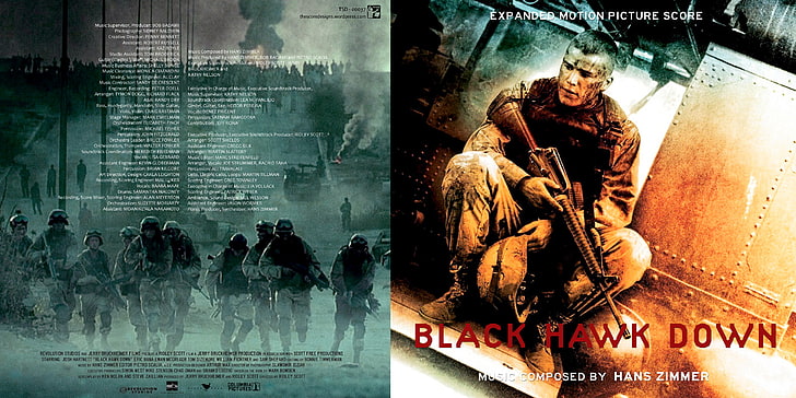action, black, black hawk down, drama, history, military, music, HD wallpaper