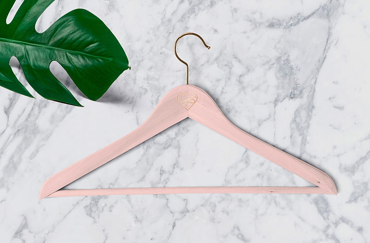 Pink Hanger, Tropical Monstera Leaf, Marble, Aero, Creative, Design