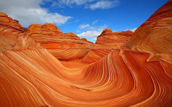 The Wave Coyote Buttes North & South Arizona & Utah, rock - object, HD wallpaper
