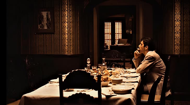 The Godfather, Micheal Corleone, alone, HD wallpaper