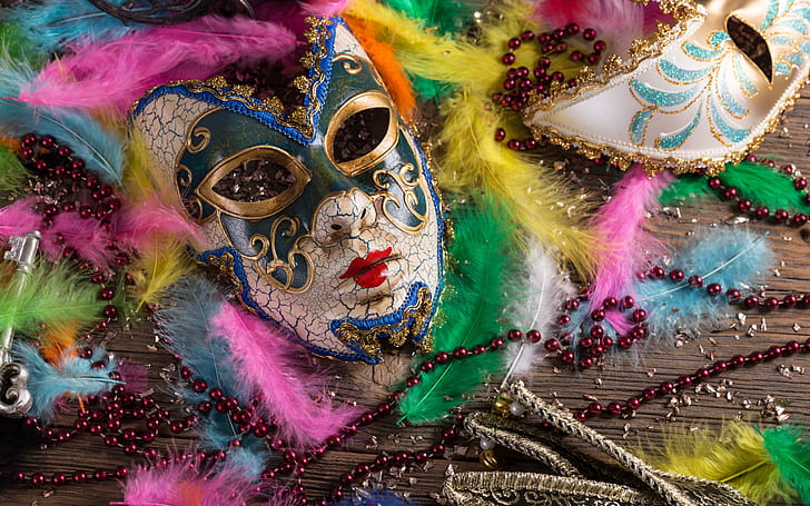 Carnevale di Venezia , mask, holiday, masquerade lot, HD wallpaper