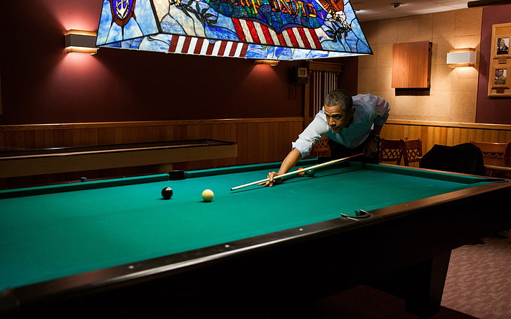 barack obama, pool table, ball, pool - cue sport, pool ball