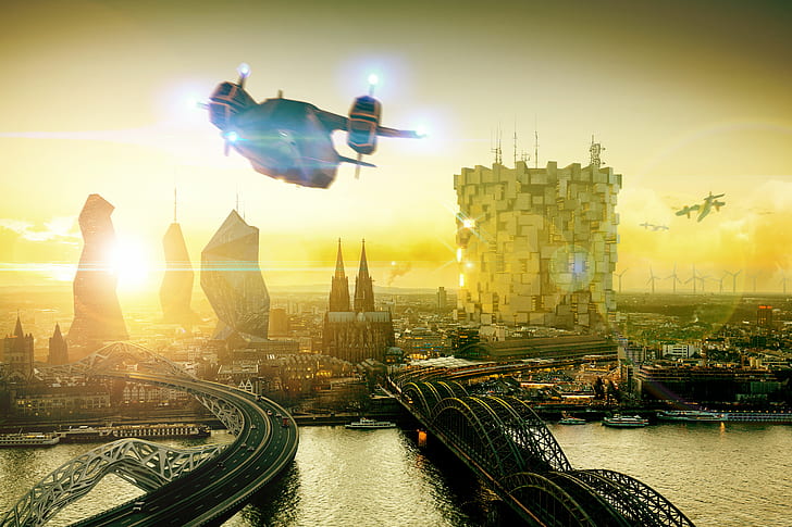 Gameplay, 5K, Future City, 2029, Deus Ex: Mankind Divided, HD wallpaper