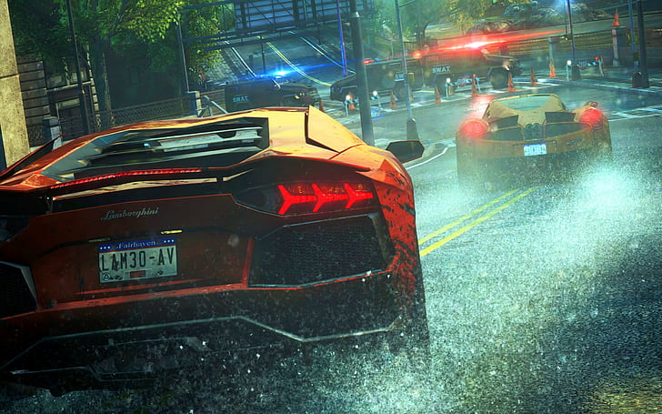 video games, Lamborghini Huracan LP 610-4, Need for Speed, sports car, HD wallpaper