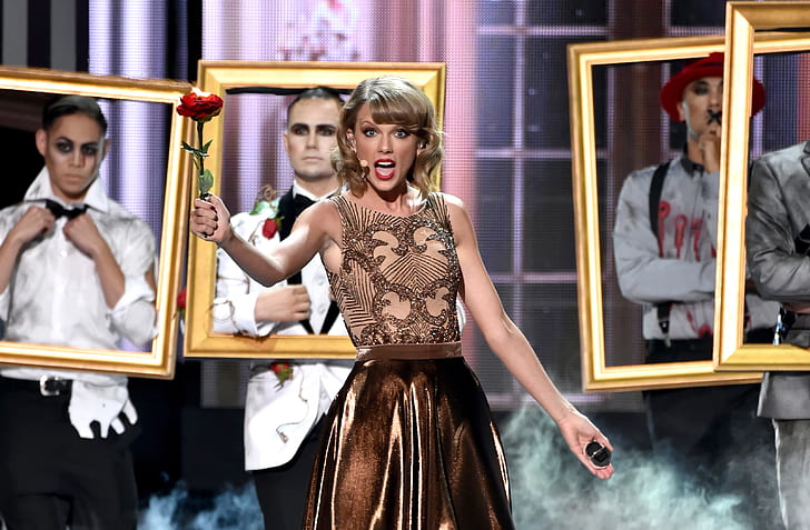 Taylor Swift, speech, American Music Awards 2014, HD wallpaper