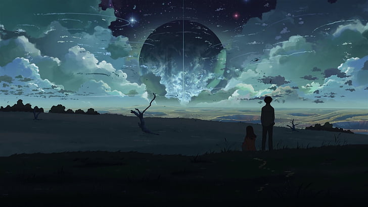 Anime Scenery Bubbles Sky 4K Wallpaper #57