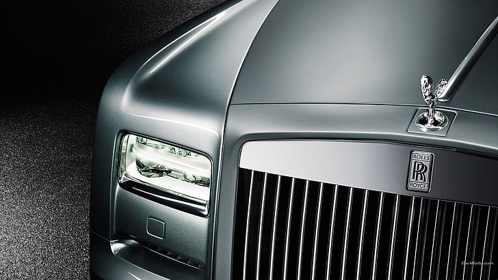 grey car, Rolls-Royce Phantom, mode of transportation, land vehicle