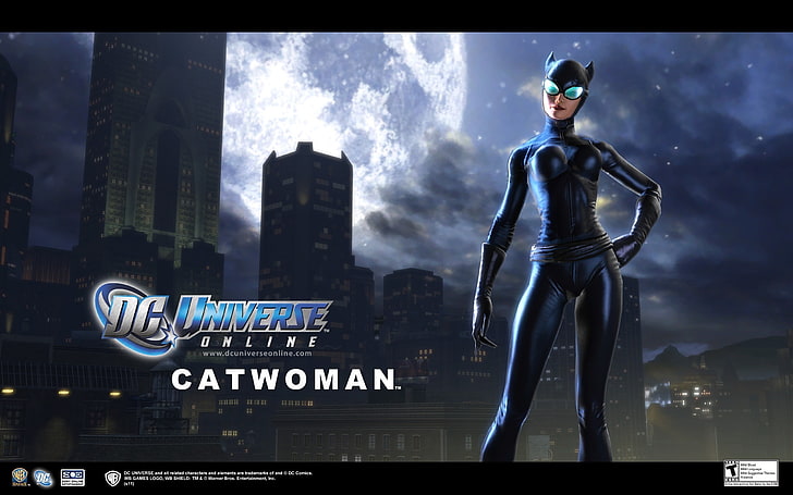 CATWOMAN-DC Universe Online Game HD Desktop Wallpa.., DC Universe Catwoman illustration, HD wallpaper