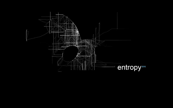 Entropy artwork, deadmau5, black, dark, abstract, digital art, HD wallpaper