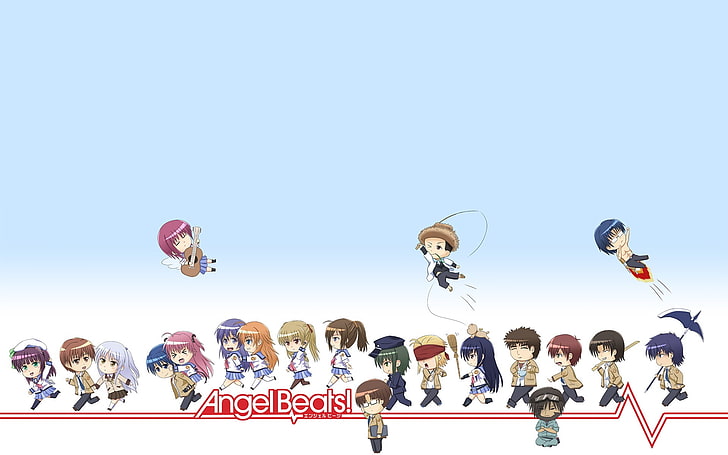 Anime, Angel Beats!, Ayato Naoi, Chaa (Angel Beats!), Fujimaki (Angel Beats!)