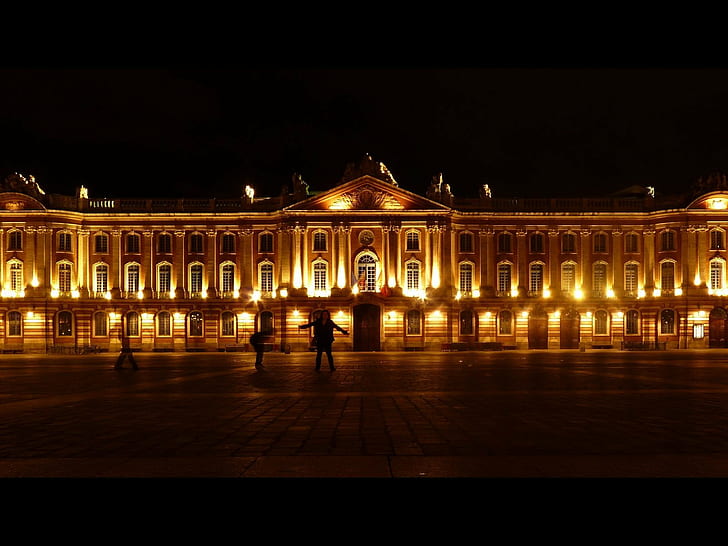 France, Place du Capitole, Toulouse, HD wallpaper